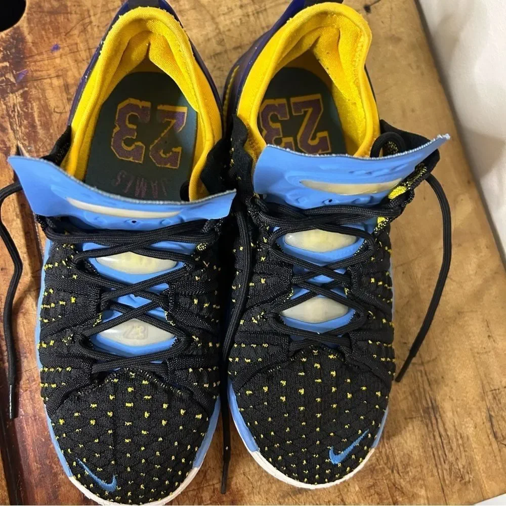 Nike LeBron XVIII 18 MINNEAPOLIS LAKERS Heritage Dynasty Blue CQ2760 LA, sz 5Y